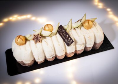 Bûche Glacée Chocolat-Poire